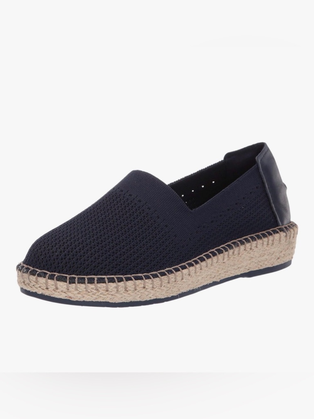 COLE HAAN Women’s Cloudfeel Stitchlite Navy Knit Espadrille Slip-On Shoes - 8.5